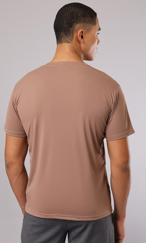 Buy Heka Breathable, Dry-Fit and Seamless Ultralight Comfort-fit Round Neck  Active Causal Coffee Brown Colour Men's T-shirt Online at Best Prices in  India - JioMart.